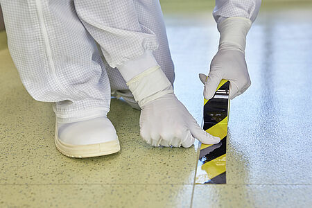 Cleanroom construction tape