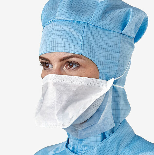 Wegwerpmondkapje, zakvormig (eendensnavel)