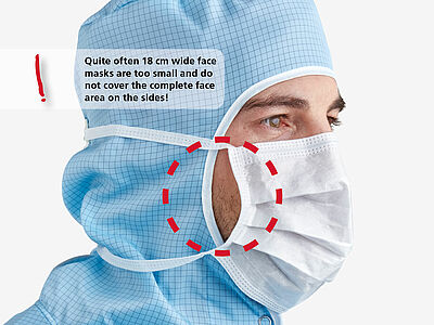 Disposable face mask to tie