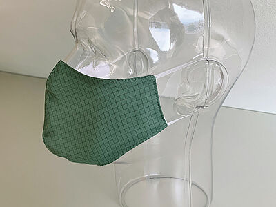 face mask with elastic ear loops, 26 cm wide, Art.-No. 1748DAST1