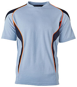 T-shirt met korte mouwen in driekleurig design